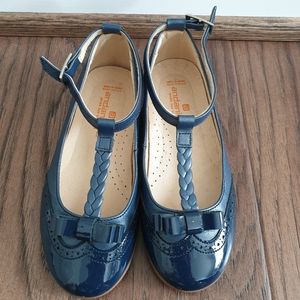 Girl Navy Blue Dress shoes size 11.5